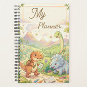 Cahier de planification d'aventure DINO pour enfan (Devant)