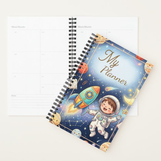 Cahier de planification d'aventure pour enfants mi (Devant avec enveloppe)