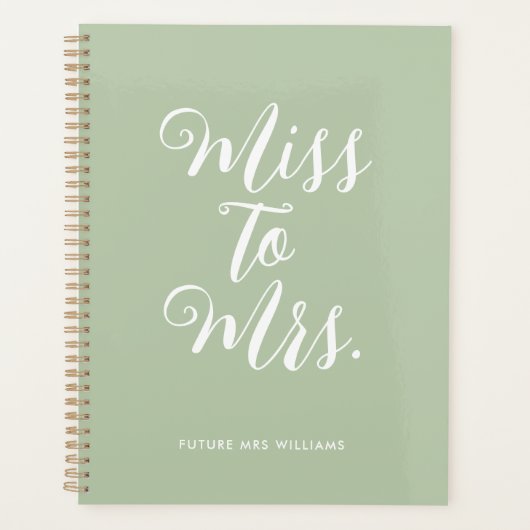 Cahier de Planification de Mariage Simple Miss to (Devant)