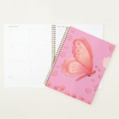 Cahier de planification esthétique rose (Devant avec enveloppe)