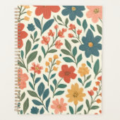 Cahier de planification floral coloré – Botanique (Devant)