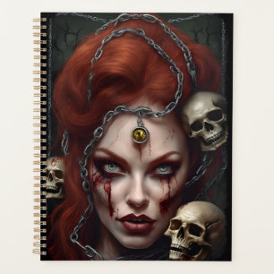 Cahier de planification hebdomadaire Goth Cheveux