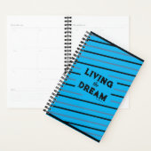 Cahier de planification Living the Dream 5.5" x 8. (Devant avec enveloppe)