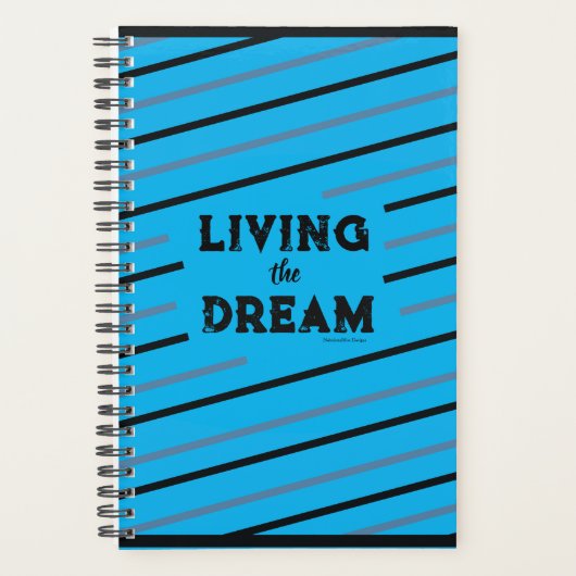 Cahier de planification Living the Dream 5.5" x 8. (Devant)