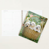 Cahier de planification mensuel non daté de chiots (Devant avec enveloppe)