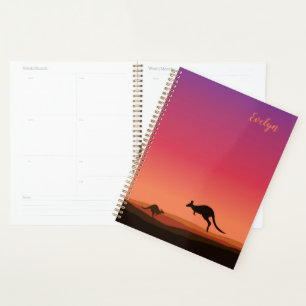 Cahier de planification personnalisé à thème kango