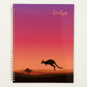 Cahier de planification personnalisé à thème kango (Devant)