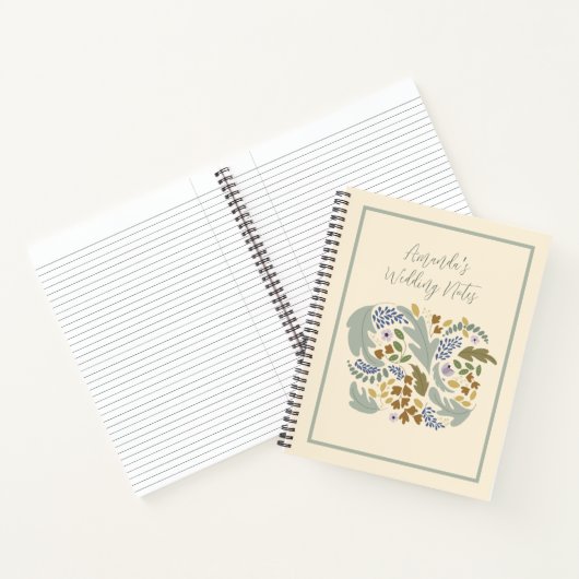 Cahier de plans de mariage à thème automnal (Intérieur)