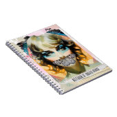 Cahier de portrait de collage moderne de mots non (Côté Droit)