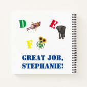 Cahier de pratique d'écriture personnalisé (Dos)