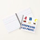 Cahier de pratique d'écriture personnalisé (Intérieur)