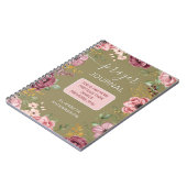 Cahier de prière fleur d'olive Proverbes 31 (Côté gauche)