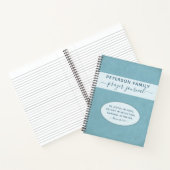 Cahier de prières personnalisées du nom de famille (Intérieur)
