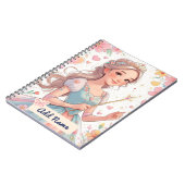 Cahier de princesse personnalisé – Ajouter un nom (Côté gauche)