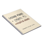Cahier de professeur à nom personnalisé - Plans de (Côté Droit)