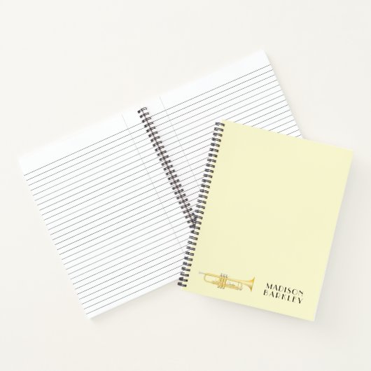 Cahier de professeur de musique de trompette (Intérieur)