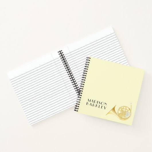 Cahier de professeur de musique pour cor d'harmoni (Intérieur)