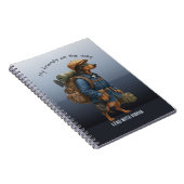 Cahier de randonnée pour teckel avec vision (Côté Droit)