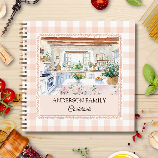 Cahier de Recette de Famille Cottage Kitchen Gingh