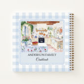 Cahier de Recette de Famille Gingham Bleu Clair de (Dos)
