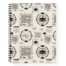 Cahier de recettes à spirale Automne