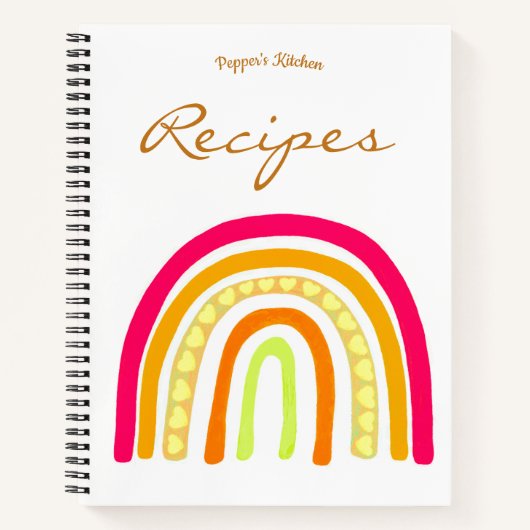 Cahier de recettes Boho de la cuisine de Pepper (Devant)