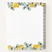 Cahier de recettes Citrons & Eucalyptus (Dos)