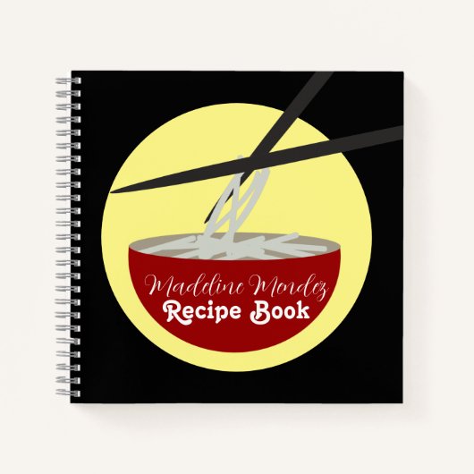 Cahier de recettes de chef de nourriture de nouill (Devant)
