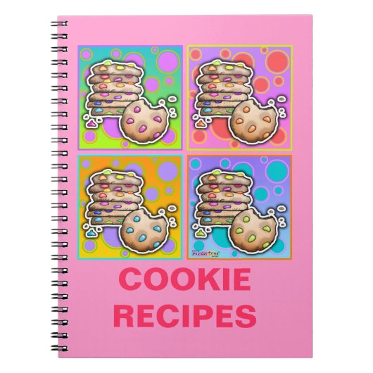 Cahier de recettes de cookies Pop Art (Devant)
