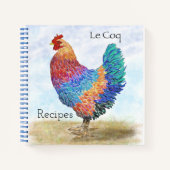 Cahier de recettes de coq français (Devant)