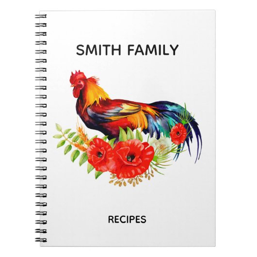 Cahier de recettes de cuisine personnalisé (Devant)