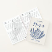Cahier de recettes de famille moderne blanc cassé (Intérieur)