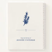 Cahier de recettes de famille moderne blanc cassé (Dos)