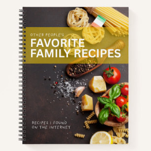 Cahier de recettes de famille préférées d'autres p