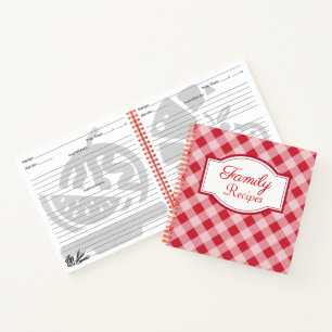 Cahier de recettes de famille rétro