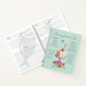 Cahier de recettes de gâteau aux colibris (Intérieur)