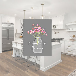 Cahier de recettes de grand-mère Fleurs sauvages P