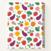 Cahier de recettes de légumes heureux mignons (Dos)