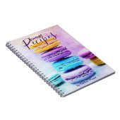 Cahier de recettes de macarons avec modèle de nom (Côté Droit)