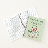 Cahier de recettes de Noël tablier de Santa (Intérieur)