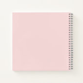 Cahier de recettes de pâtisserie rose pour beignet (Dos)