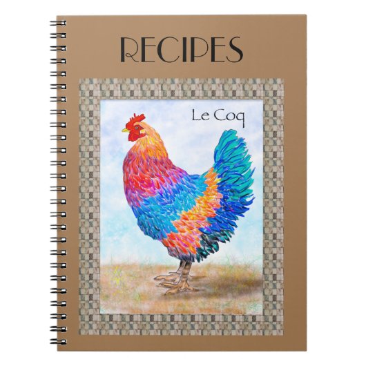 Cahier de recettes du coq français (Devant)