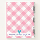 Cahier de recettes personnalisé (Dos)