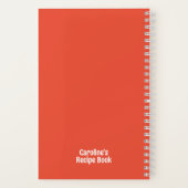 Cahier de recettes personnalisé avec couverture de (Verso)