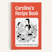 Cahier de recettes personnalisé avec couverture de (Recto)