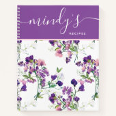 Cahier de recettes personnalisé en spirale (Devant)