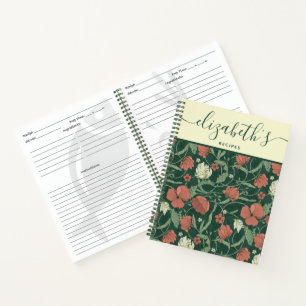 Cahier de recettes personnalisé en spirale