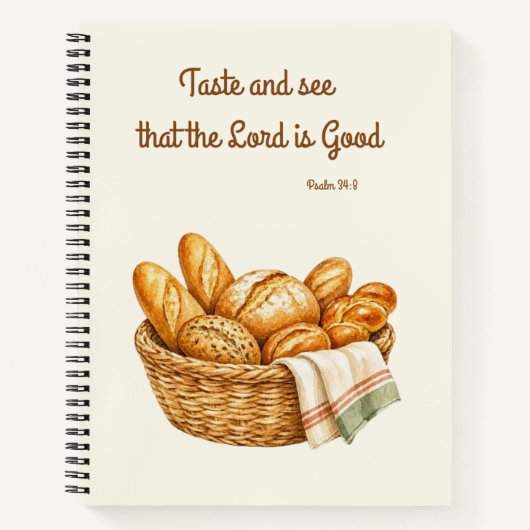 Cahier de recettes Psaume 34:8 (Devant)