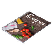 Cahier de recettes rustique personnalisable (Côté gauche)