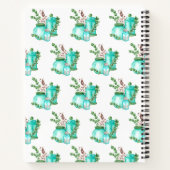 Cahier de recettes vierge en coton et verrerie ble (Dos)